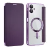 Techsuit - SmartMag kinyitható tok - Samsung Galaxy A06 - Lila