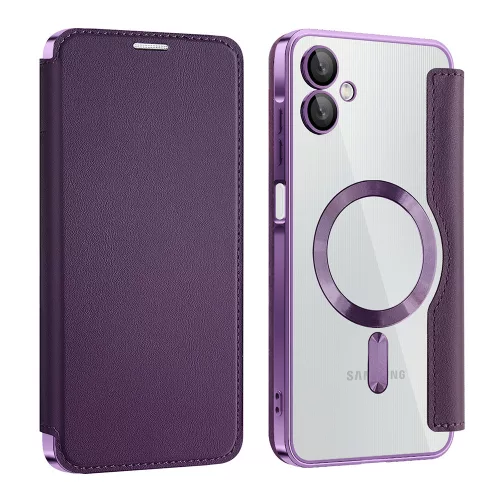 Techsuit - SmartMag kinyitható tok - Samsung Galaxy A06 - Lila