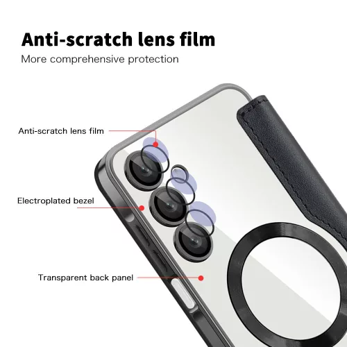 Techsuit - SmartMag Book Case - Samsung Galaxy A16 4G / A16 5G - Black