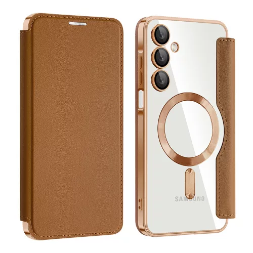 Techsuit - SmartMag Book Case - Samsung Galaxy A16 4G / A16 5G - Brown