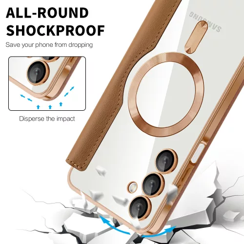 Techsuit - SmartMag Book Case - Samsung Galaxy A16 4G / A16 5G - Brown