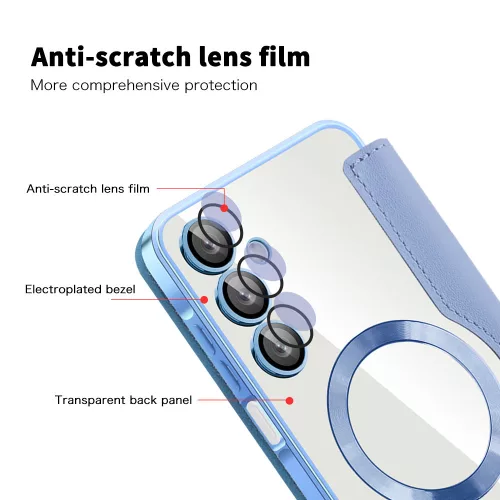 Techsuit - SmartMag Book Case - Samsung Galaxy A16 4G / A16 5G - Light Blue
