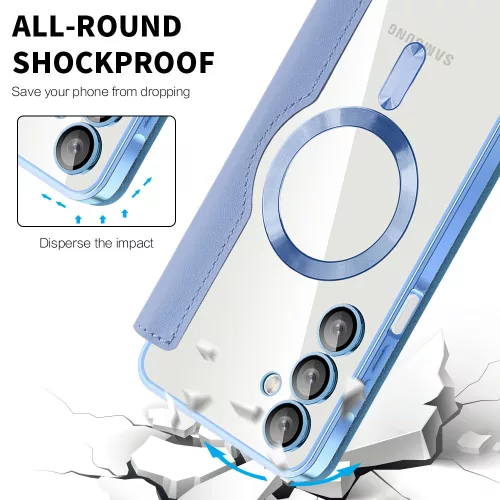 Techsuit - SmartMag Book Case - Samsung Galaxy A16 4G / A16 5G - Light Blue