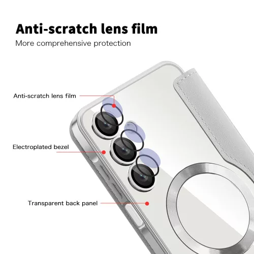 Techsuit - SmartMag Book Case - Samsung Galaxy A16 4G / A16 5G - Gray