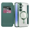 Techsuit - SmartMag kinyitható tok - Samsung Galaxy S25 Plus - Zöld