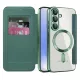 Techsuit - SmartMag kinyitható tok - Samsung Galaxy S25 Plus - Zöld