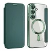 Techsuit - SmartMag kinyitható tok - Samsung Galaxy S25 Plus - Zöld