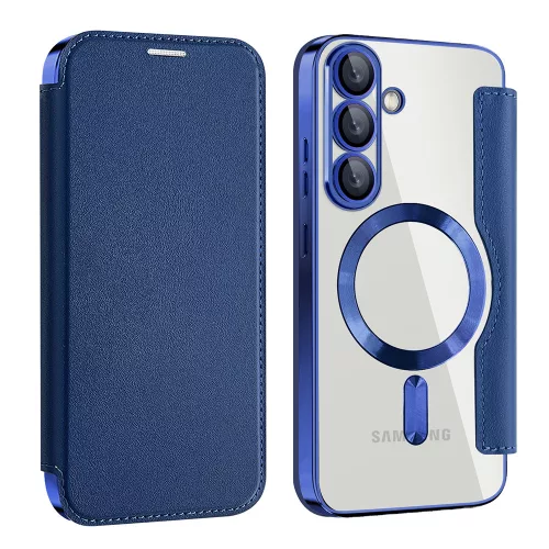 Techsuit - SmartMag kinyitható tok - Samsung Galaxy S25 Plus - Kék