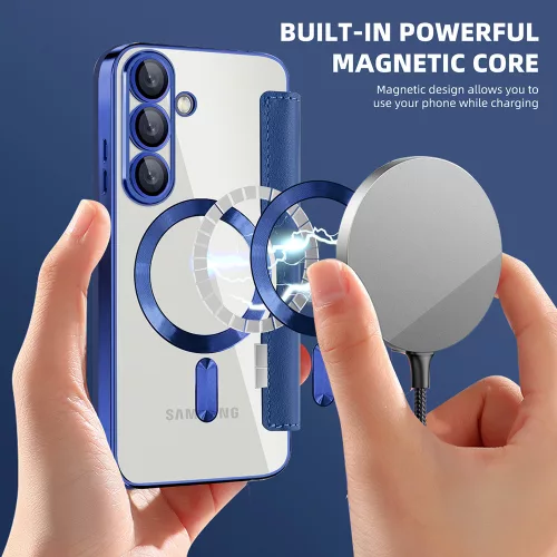 Techsuit - SmartMag kinyitható tok - Samsung Galaxy S25 Plus - Kék