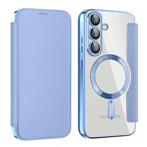 Techsuit - SmartMag kinyitható tok - Samsung Galaxy S25 Plus - VIlágoskék