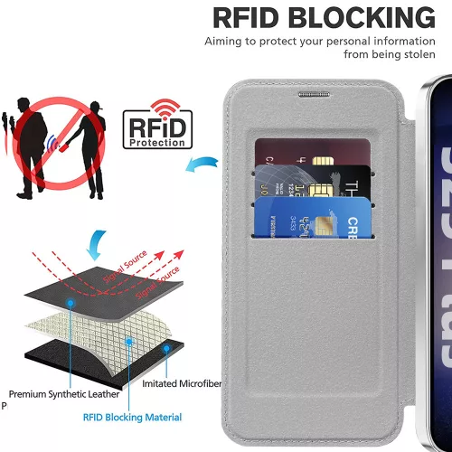 Techsuit - SmartMag Book Case - Samsung Galaxy S25 Plus - Gray