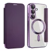 Techsuit - SmartMag kinyitható tok - Samsung Galaxy S25 Plus - Lila