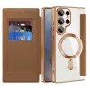 Techsuit - SmartMag Book Case - Samsung Galaxy S25 Ultra - Brown