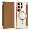 Techsuit - SmartMag Book Case - Samsung Galaxy S25 Ultra - Brown
