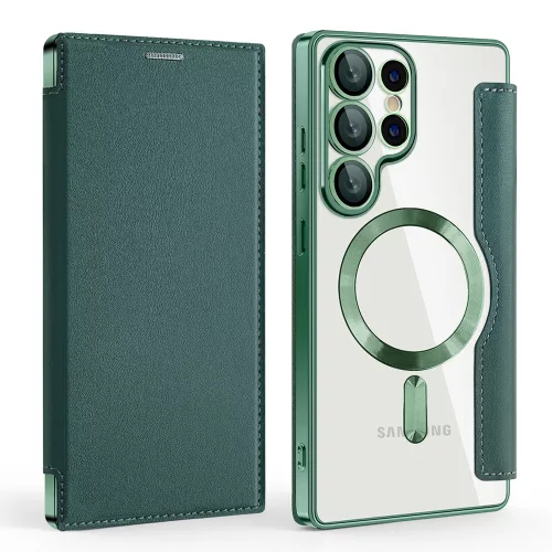 Techsuit - SmartMag Book Case - Samsung Galaxy S25 Ultra - Green