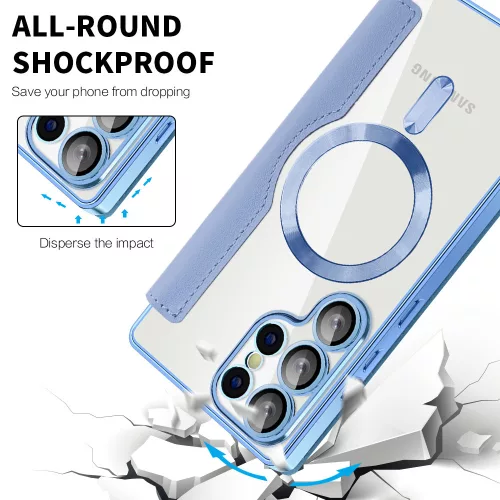 Techsuit - SmartMag Book Case - Samsung Galaxy S25 Ultra - Light Blue