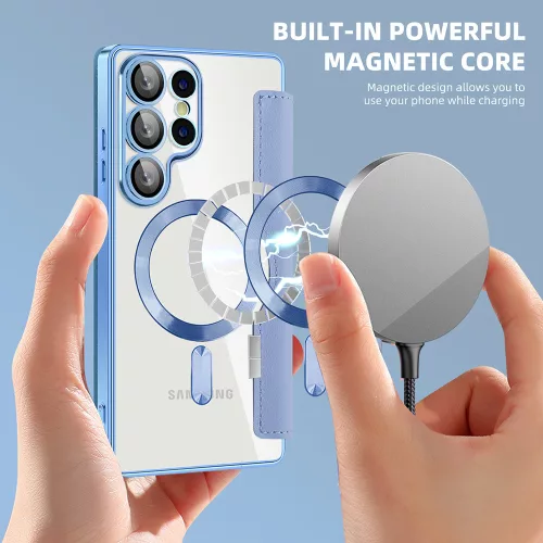 Techsuit - SmartMag Book Case - Samsung Galaxy S25 Ultra - Light Blue