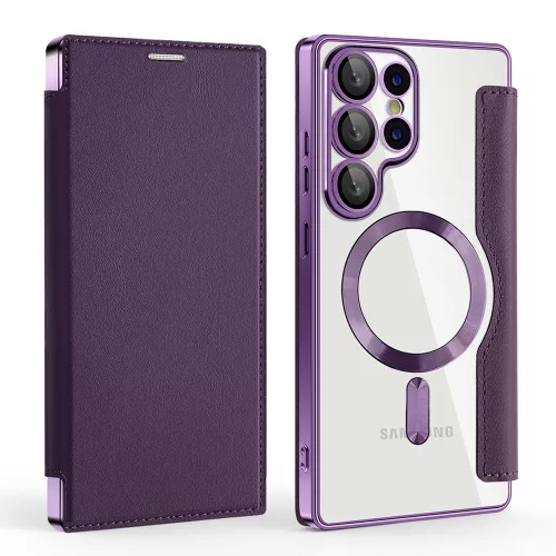 Techsuit - SmartMag Book Case - Samsung Galaxy S25 Ultra - Purple