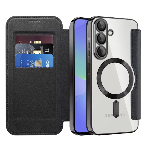 Techsuit - SmartMag kinyitható tok - Samsung Galaxy A36 5G - Fekete