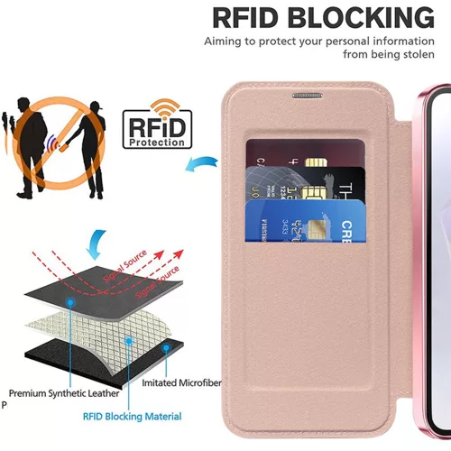 Techsuit - SmartMag Book Case - Samsung Galaxy A36 5G - Pink