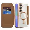 Techsuit - SmartMag kinyitható tok - Samsung Galaxy A36 5G - Barna