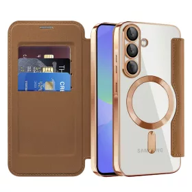   Techsuit - SmartMag kinyitható tok - Samsung Galaxy A36 5G - Barna