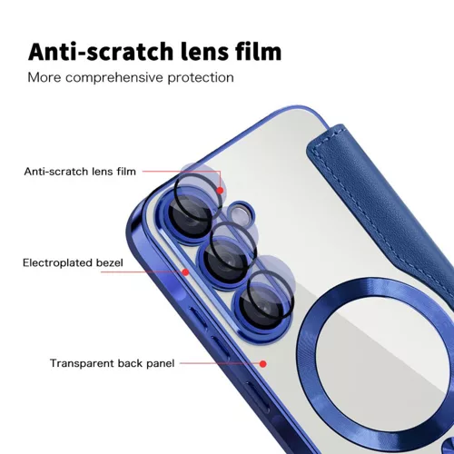 Techsuit - SmartMag kinyitható tok - Samsung Galaxy A36 5G - Kék