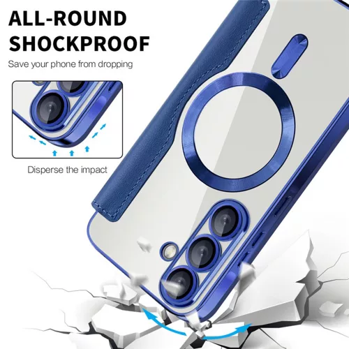 Techsuit - SmartMag kinyitható tok - Samsung Galaxy A36 5G - Kék