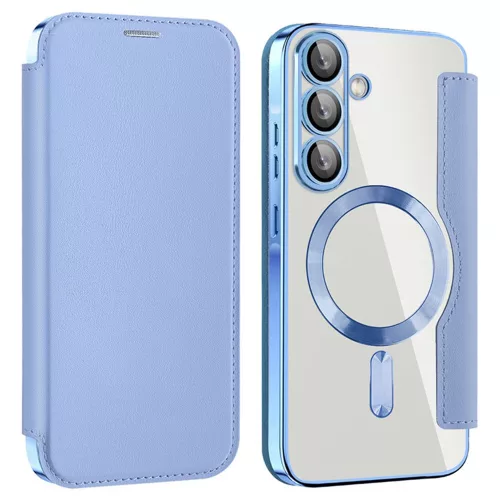 Techsuit - SmartMag kinyitható tok - Samsung Galaxy A36 5G - VIlágoskék