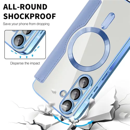Techsuit - SmartMag kinyitható tok - Samsung Galaxy A36 5G - VIlágoskék