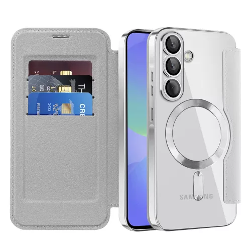 Techsuit - SmartMag kinyitható tok - Samsung Galaxy A36 5G - Szürke