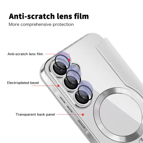 Techsuit - SmartMag kinyitható tok - Samsung Galaxy A36 5G - Szürke