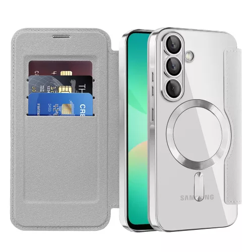 Techsuit - SmartMag kinyitható tok - Samsung Galaxy A26 5G - Szürke
