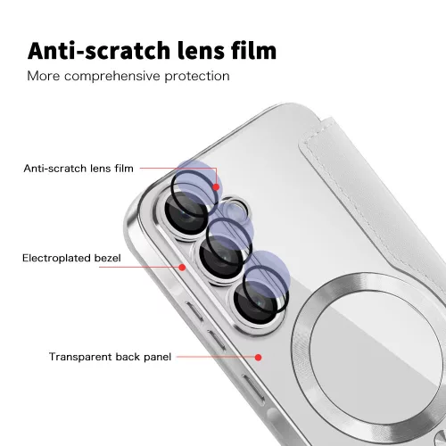 Techsuit - SmartMag kinyitható tok - Samsung Galaxy A26 5G - Szürke