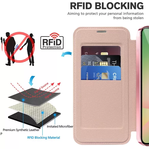 Techsuit - SmartMag Book Case - Samsung Galaxy A56 5G - Pink