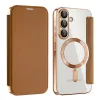 Techsuit - SmartMag kinyitható tok - Samsung Galaxy A56 5G - Barna