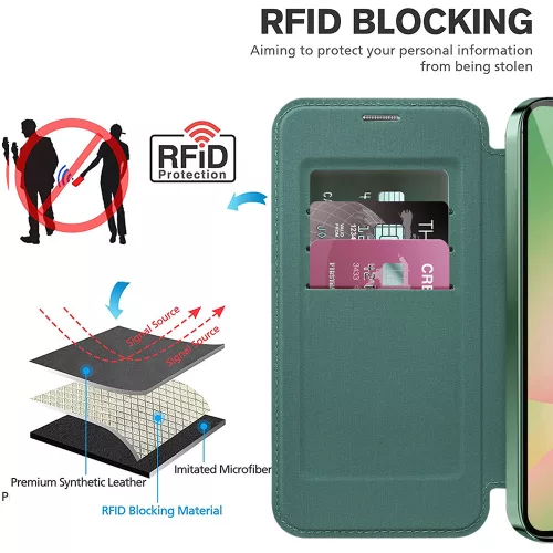 Techsuit - SmartMag Book Case - Samsung Galaxy A56 5G - Green