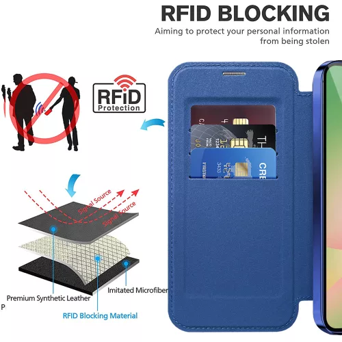 Techsuit - SmartMag Book Case - Samsung Galaxy A56 5G - Blue