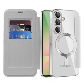 Techsuit - SmartMag Book Case - Samsung Galaxy A56 5G - Gray