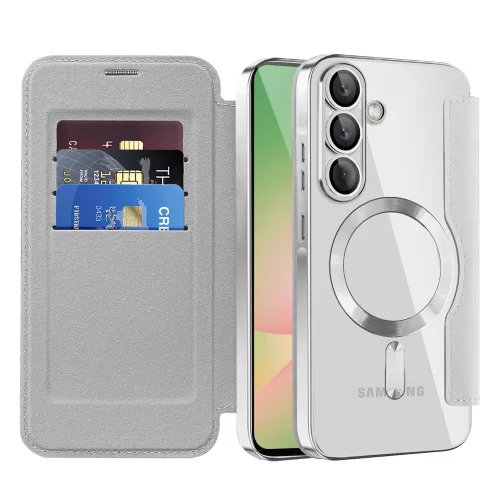 Techsuit - SmartMag Book Case - Samsung Galaxy A56 5G - Gray