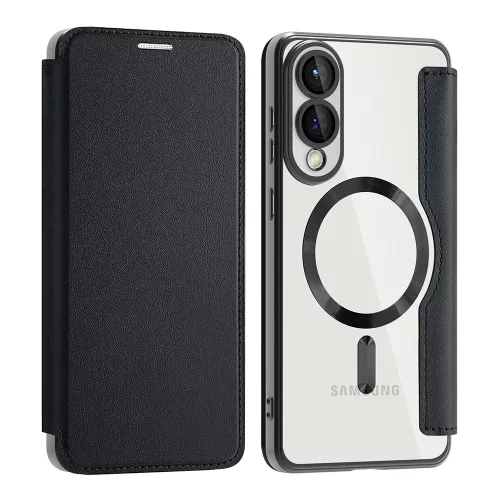 Techsuit - SmartMag Book Case - Samsung Galaxy S25 Edge - Black