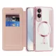 Techsuit - SmartMag kinyitható tok - Samsung Galaxy S25 Edge - Rózsaszín