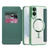 Techsuit - SmartMag kinyitható tok - Samsung Galaxy S25 Edge - Zöld