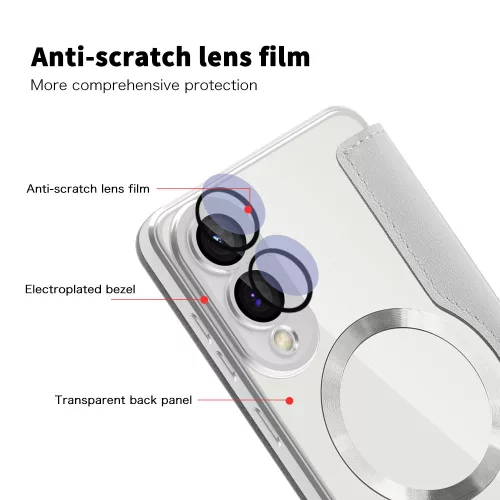 Techsuit - SmartMag Book Case - Samsung Galaxy S25 Edge - Gray