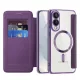 Techsuit - SmartMag kinyitható tok - Samsung Galaxy S25 Edge - Lila