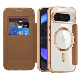   Techsuit - SmartMag kinyitható tok - Google Pixel 10 / 10 Pro - Barna