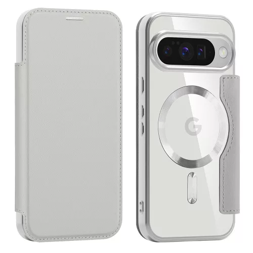 Techsuit - SmartMag kinyitható tok - Google Pixel 10 / 10 Pro - Szürke