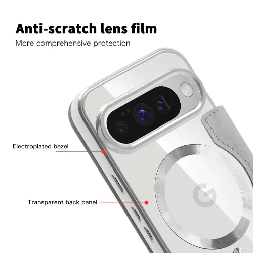 Techsuit - SmartMag kinyitható tok - Google Pixel 10 / 10 Pro - Szürke