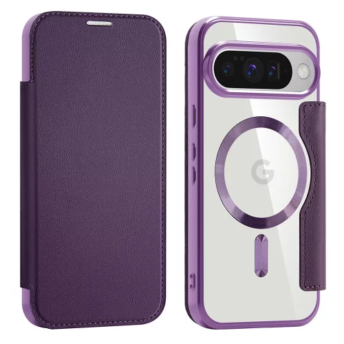 Techsuit - SmartMag kinyitható tok - Google Pixel 10 / 10 Pro - Lila