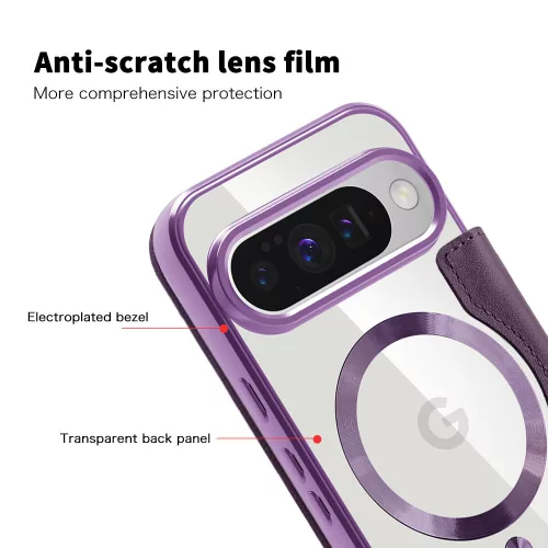 Techsuit - SmartMag kinyitható tok - Google Pixel 10 / 10 Pro - Lila